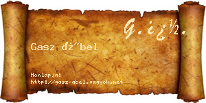 Gasz Ábel névjegykártya
